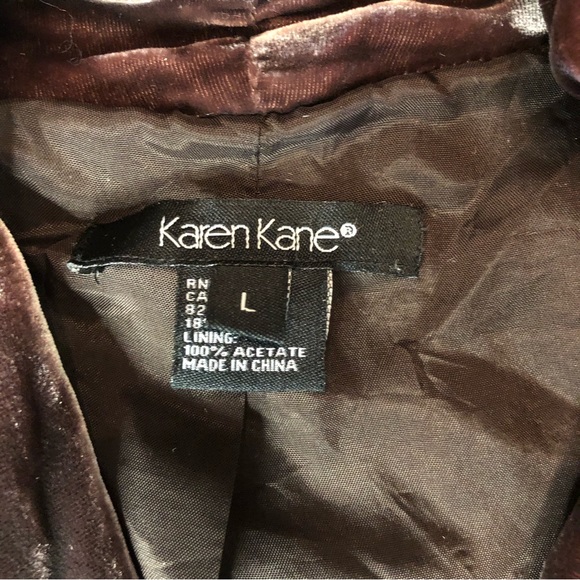 Karen Kane Rayon Silk Embroidered Lined Blazer Ladies Large Rn 59168 - Picture 6 of 12